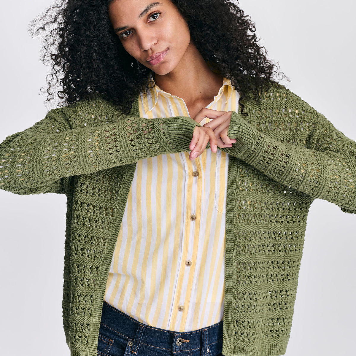 Eddie Bauer Women's Open Stitch Cardigan alternate view 5
