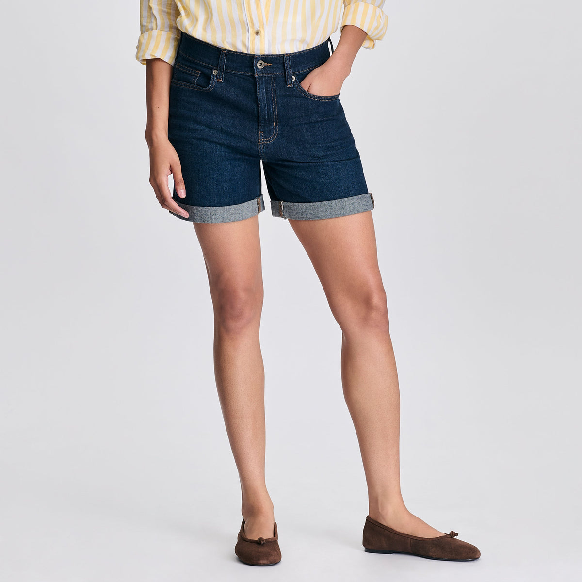 Eddie Bauer Women's Boyfriend Denim Shorts product image