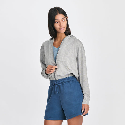 Eddie Bauer Women's Sightseer Cropped Full-Zip Hoodie product image