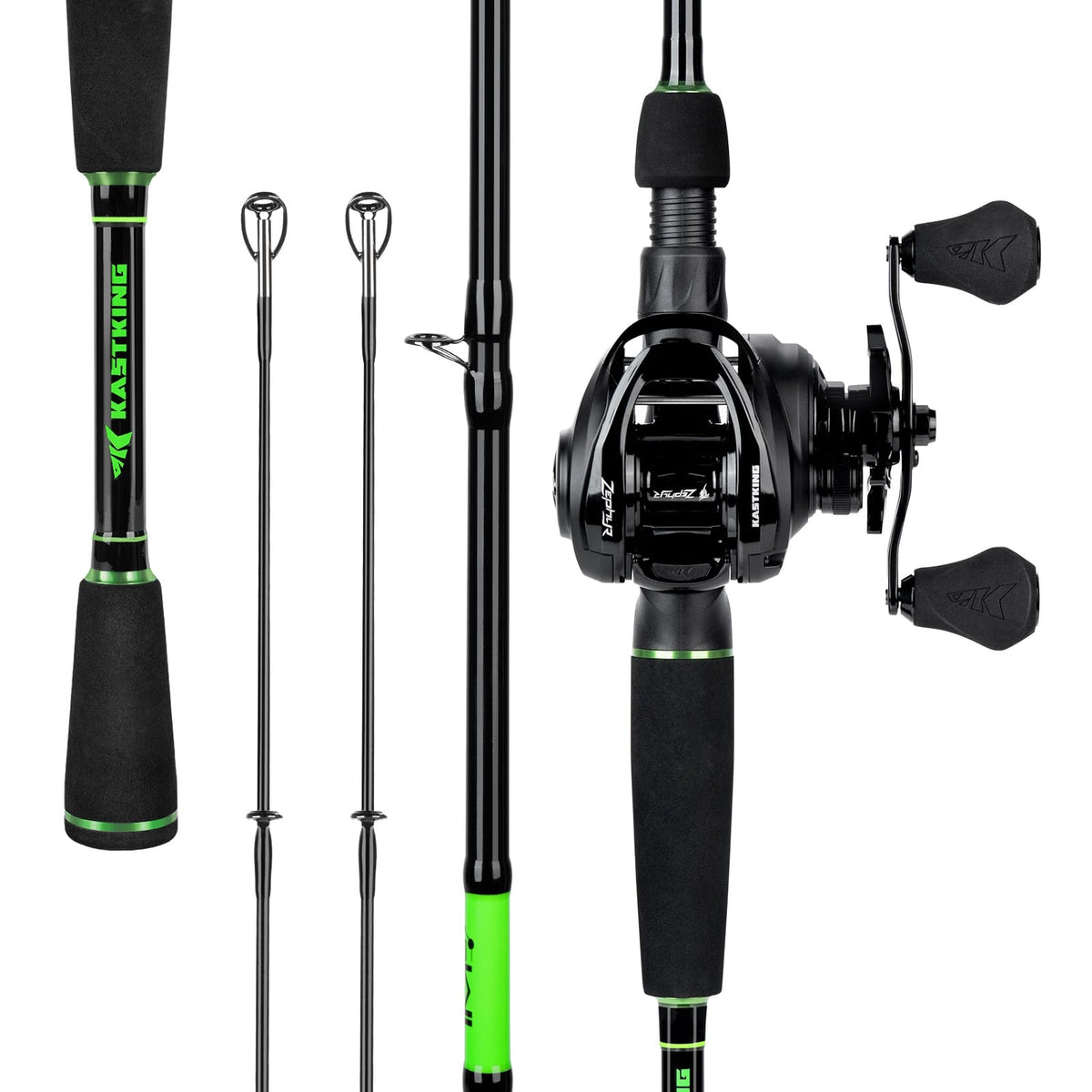 KastKing Zephyr Dual-tip Baitcaster Rod and Reel Combo product image 2