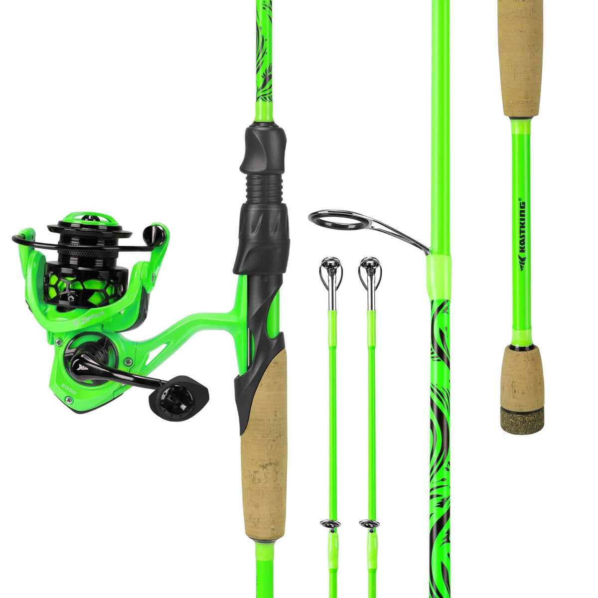 KastKing Zephyr Dual-tip Spinning Fishing Rod and Reel Combo by KastKing