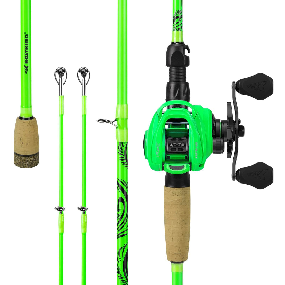 KastKing Zephyr Dual-tip Baitcaster Rod and Reel Combo by KastKing