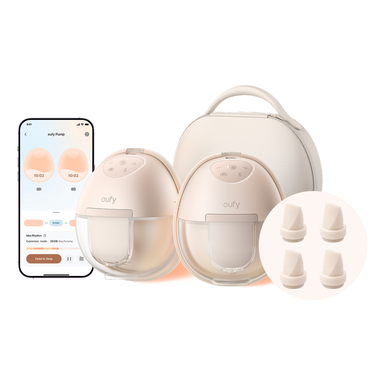 eufy Breast Pump S1 Pro & Duckbill Valves (4-Pack) eufy Breast Pump S1 Pro & Original Duckbill Valves (4-Pack)