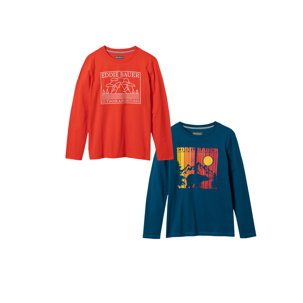 Eddie Bauer Boys Graphic Long-Sleeve T-Shirt - 2 Pack alternate view 5