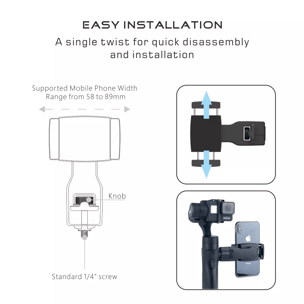 Hohem Smartphone Holder for Pro 4/3/Mobile+/MT2 Gimbals alternate view 3