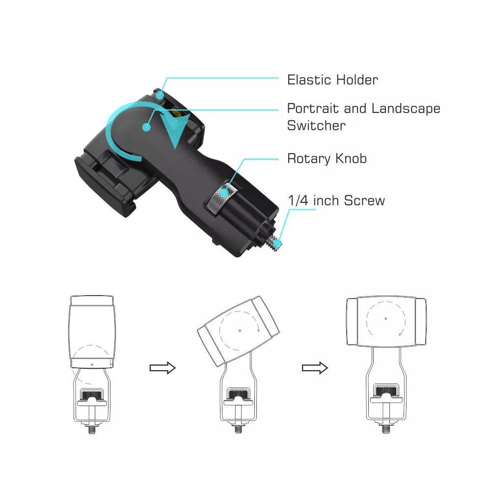 Hohem Smartphone Holder for Pro 4/3/Mobile+/MT2 Gimbals alternate view 4