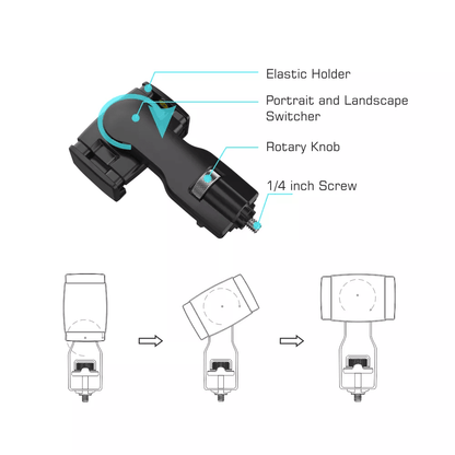 Hohem Smartphone Holder for Pro 4/3/Mobile+/MT2 Gimbals alternate view 4