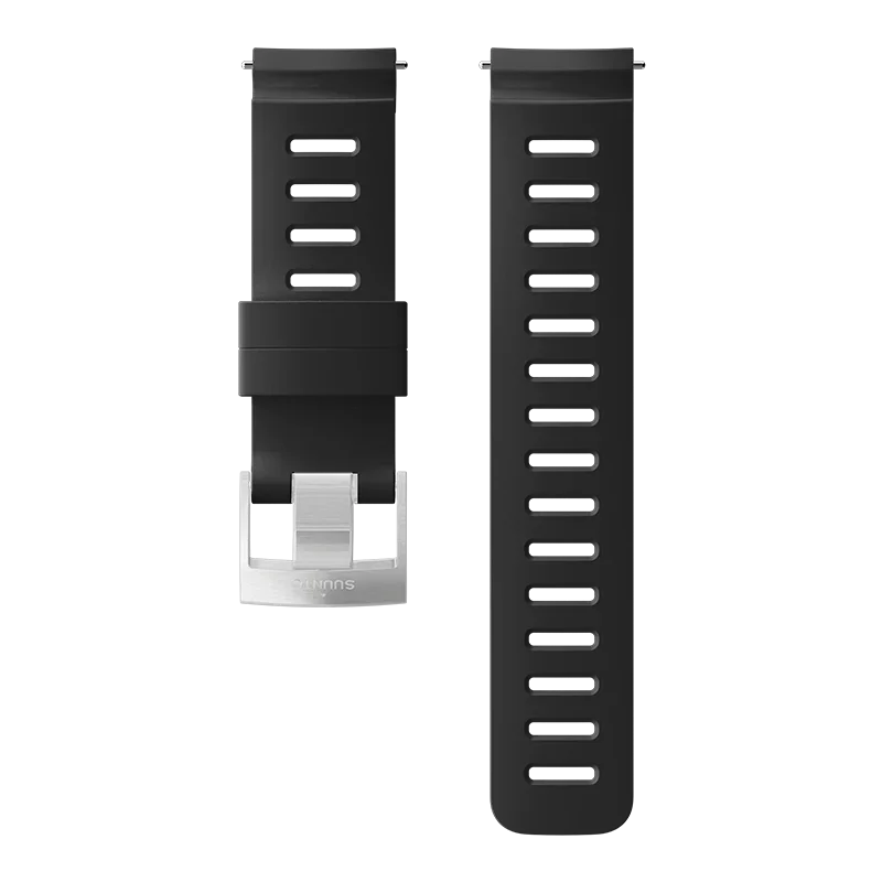 Suunto 24mm Dive 1 Silicone Strap Black Steel Size M
