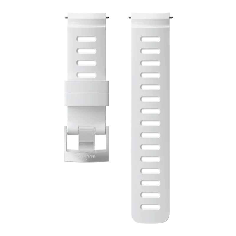 Suunto 24mm Dive 1 Silicone Strap White Steel Size M