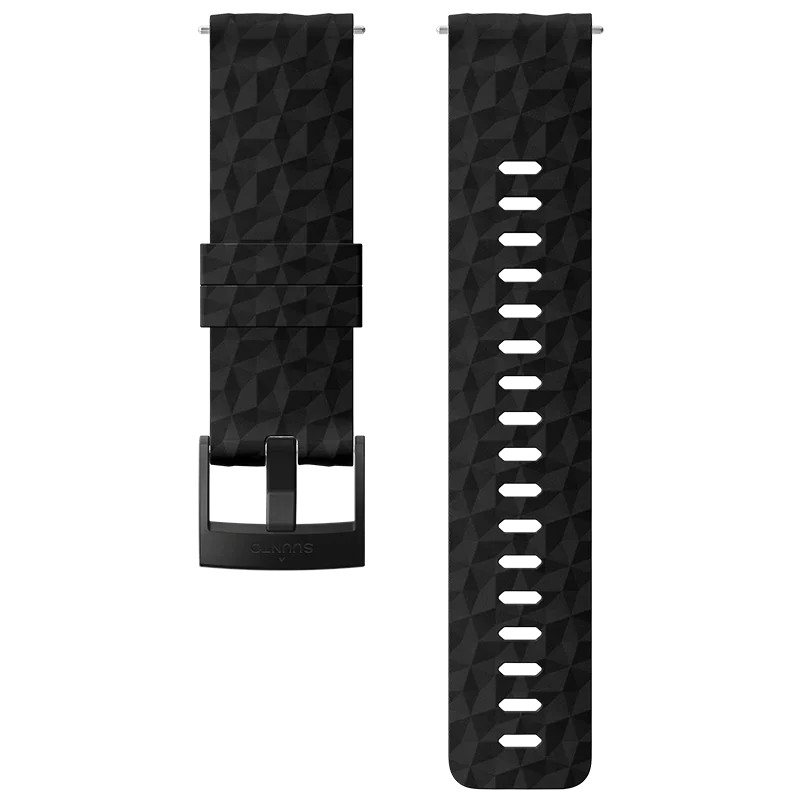 Suunto 24mm Explore 1 Silicone Strap Black Black Size M