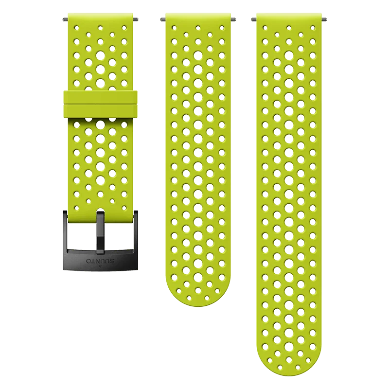 Suunto 24mm Athletic 1 Silicone Strap Lime Black Size S+M