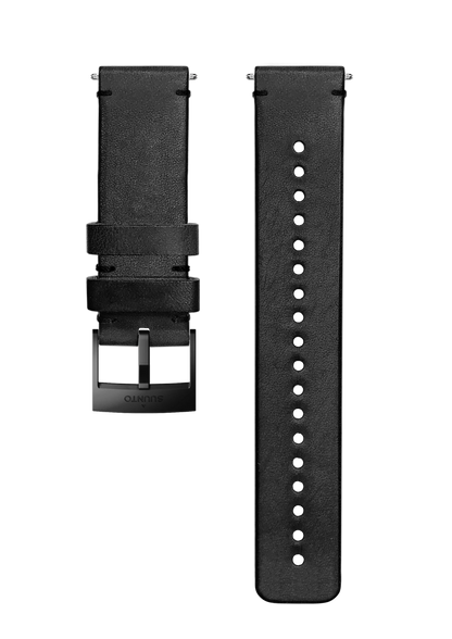 Suunto 24mm Urban 2 Leather Strap Black Black Size M