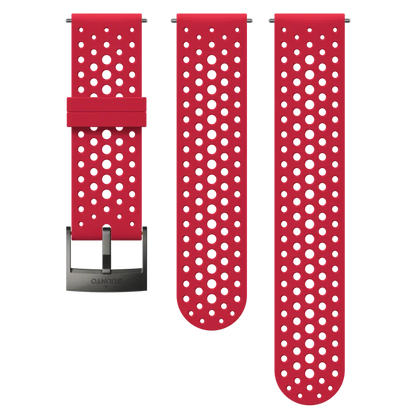 Suunto 24mm Athletic 1 Silicone Strap Red Grey Size S+M