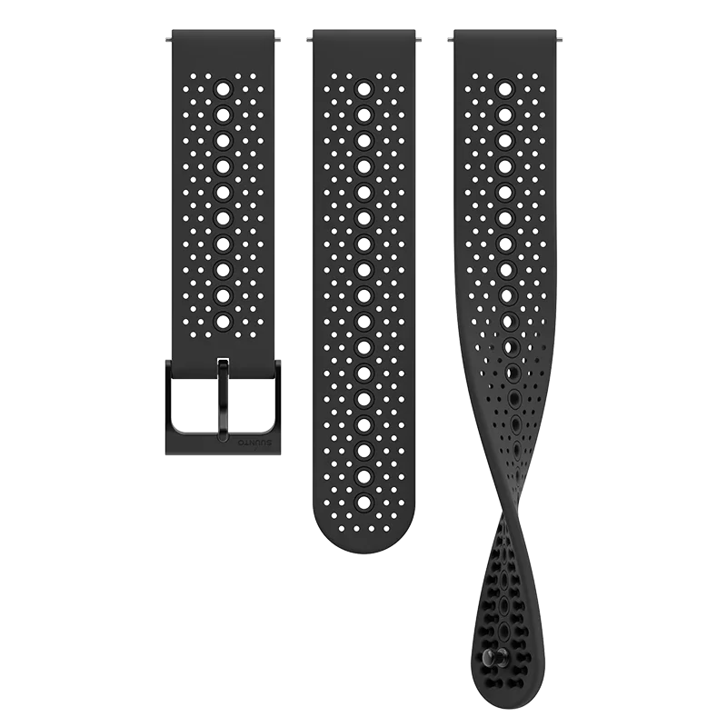 Suunto 22mm Athletic 1 Silicone Strap All Black S+M