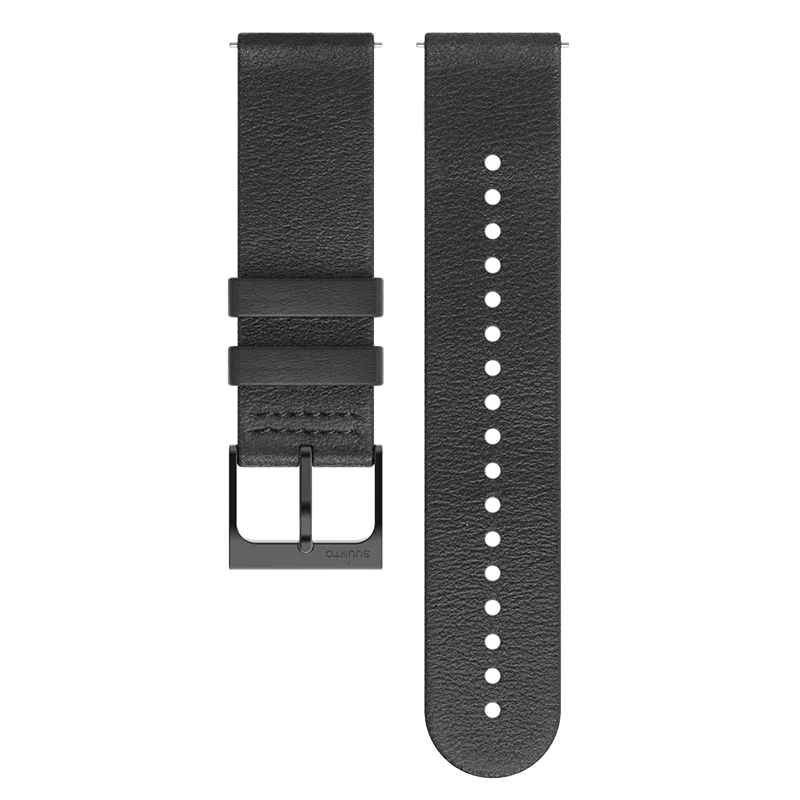Suunto 22mm Urban 6 Leather Strap All Black M