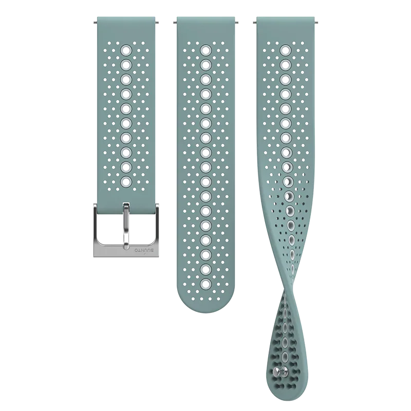 Suunto 22mm Athletic 1 Silicone Strap Moss Gray S+M