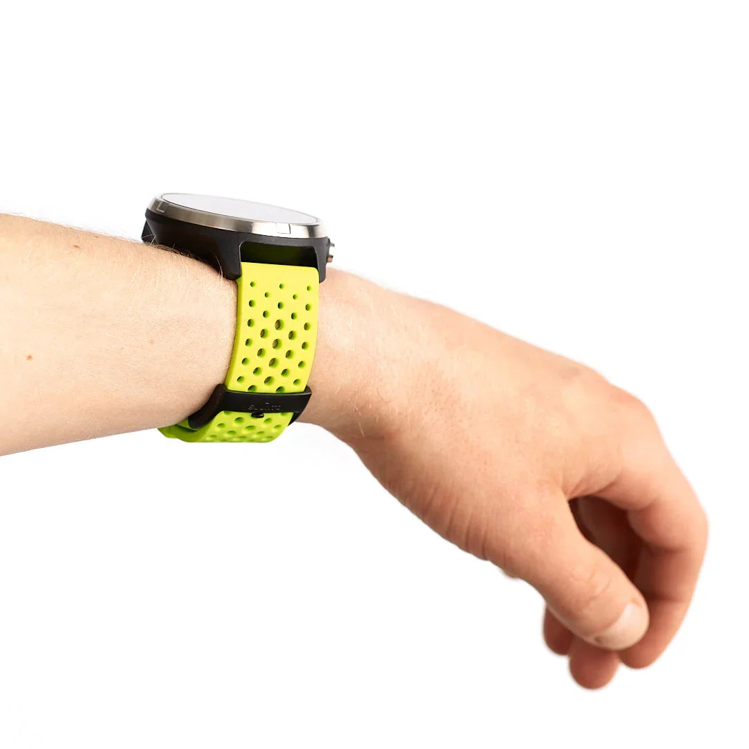 Suunto 24mm Athletic 1 Silicone Strap Lime Black Size S+M