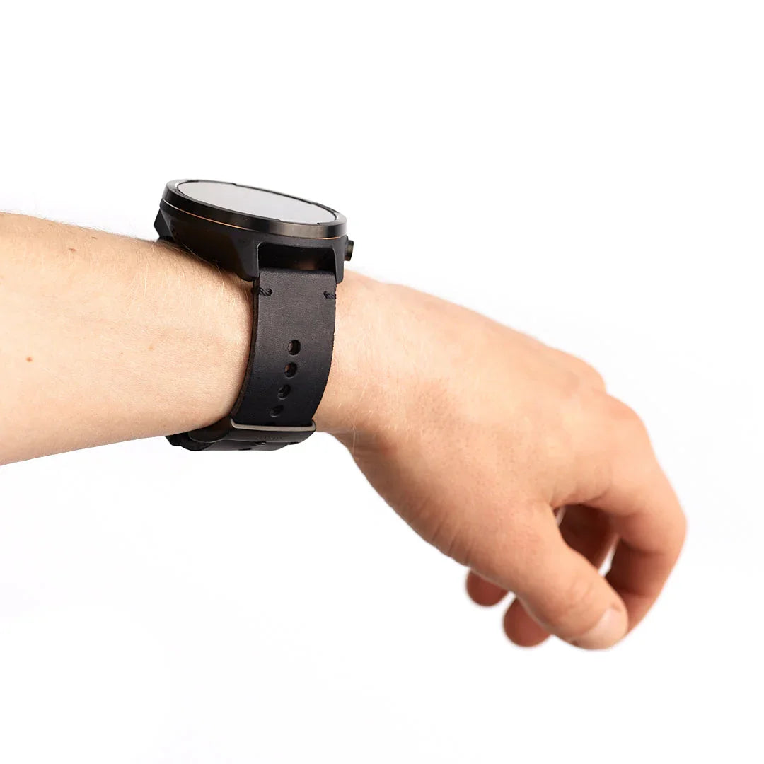 Suunto 24mm Urban 2 Leather Strap Black Black Size M