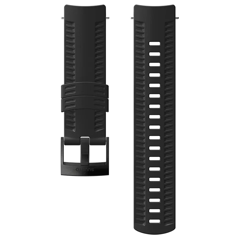 Suunto 24mm Athletic 2 Silicone Strap Black Black Size M