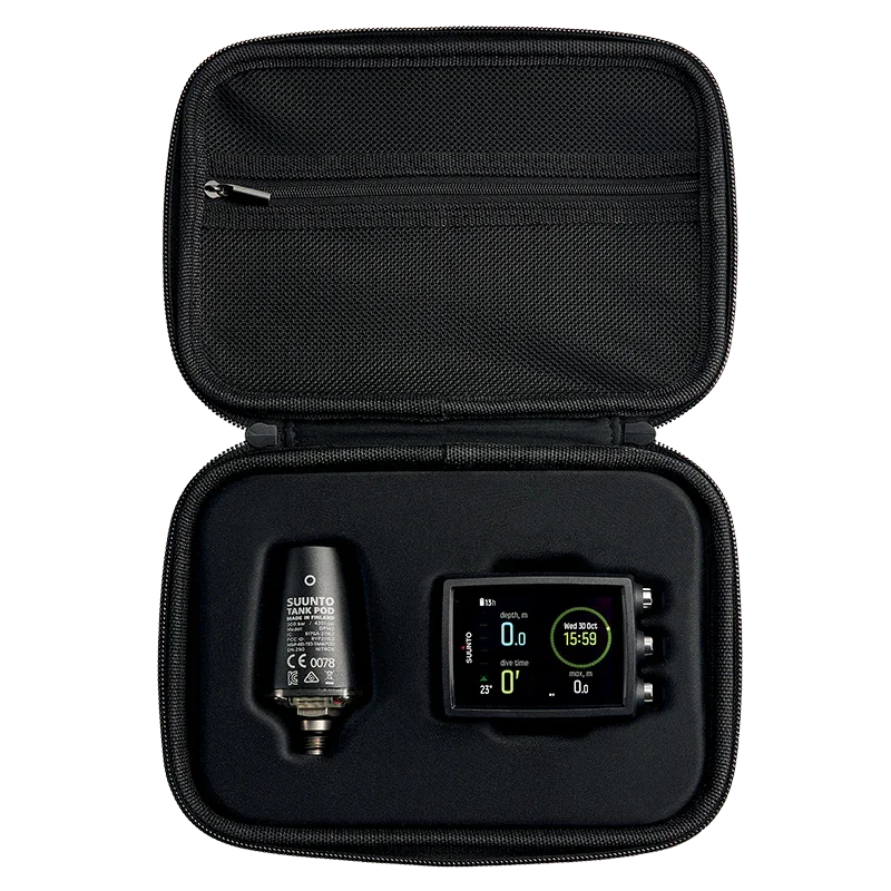 Suunto EON Core Black and Suunto Tank POD with a Hard Case