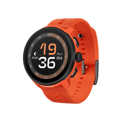 Suunto Run Coral Orange with Silicone Strap